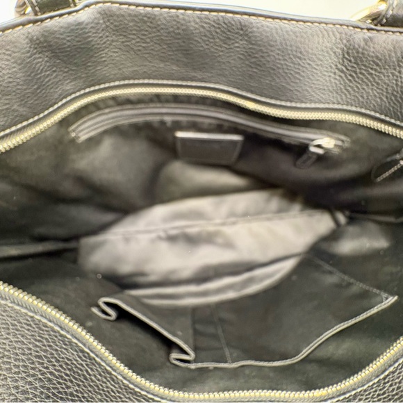 Coach Ashley Leather Carryall Tote Bag Black F14926 - Picture 11 of 12